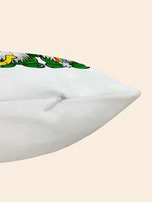 Fețe de pernă de Ziua Sfântului Patrick, set de 2 bucăți, bază albă cu dungi verzi, gnomi, trifoi, potcoavă și curcubeu, față de pernă decorativă ultra moale de 18x18 inch (45x45cm) pentru casă, camera copiilor, petrecere - fără inserție - alb - Vizualizare 7