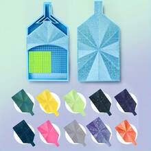 This New Multi-Functional Diamond Painting Tray Features A Y-Shaped Embedded Board, Semi-Open Lid, And Grid Design, Which Allows For Faster And Smoother Placement Of Diamonds, And Effectively Separates The Diamonds.