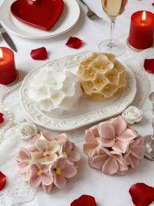 1pc 3D Hydrangea Flower Ball Silicone Mold - Heat-Resistant Easy Demold For Candle/Soap/Resin Valentine's Day/Wedding Souvenir Women's DIY Gift - White - View 4