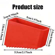 2/4pcs Heavy Duty Anti-Slip Rubber Ladder Feet - Universal Replaceable Safety Grip Caps, Suitable For Extension Ladders, Durable For Home And Industrial Use, Red, Ladder Safety Accessories, Textured Non-Slip Surface, Secure Fit Design