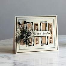 Creative Flower Frame Metal Cutting Dies, DIY Scrapbooking Album And Embossing Stencil, Greeting Card Making Tool, Card Paper Cutting Crafts ,Gift Card Making Template Die Cuts.