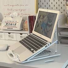 360° Rotating Laptop Stand Desk Riser Holder, Foldable Adjustable Laptop Cooling Pad With Phone Holder, Multifunctional Computer Stand, Minimalist Scandinavian Style, Commuting Fashion - Multicolor - View 5