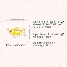 50pcs Cartoon Colorful Tropical Fish, Angelfish, Spotted Fish, Marine Life Decorative Stickers For Stationery, Refrigerator - Multicolor - View 2
