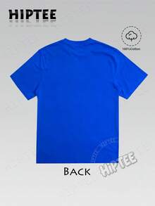 With Ring On Hand - 100% Cotton Women's T-Shirt Lauren Hill Letter Print Y2k Vintage Tee Casual Summer Plus Size Top - Niche Graffiti Prints Shirts - 藍色 - 查看 3