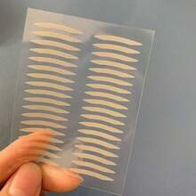 10pcs Invisible Double Eyelid Tape, Lace Mesh Eyelid Stickers, Natural Look, Suitable For Men And Women - Nude - View 4