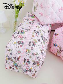 Disney Large Capacity Quilted Hair Dryer Storage Bag Multi-Pocket Design Inside Hair Dryer Holder Hair Tool Bag Multi-Functional Mickey & Minnie Pattern Storage Bag Official License Princess Storage Bag - Multicolor - View 4