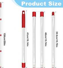 Hezane Mop Handle For O Cedar,2 Spin Mop Base For Ocedar, Mop Stick Pole Handle Adjustable 30-58 And Replacement Mop Base Part For EasyWring Spin Mop, Lightweight &Amp; Durable : Health &Amp; Household - Màu 3 - Xem 3