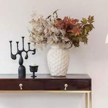Artificial Fall Maple Leaves Stems, 8 PCS Fall Decorations For Indoor Outdoor Halloween Than1ks 1giving Farmhouse Arrangement Decorations For Front Door Wedding Centerpieces In Autumn - 楓樹雜交種 - 查看 9