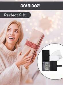 1pc A6 Zipper Pocket (With Magnetic Buckle) PU Leather Notebook, Macaron Cash Budget Notebook, Creative Accounting Notebook, Loose-Leaf Binder, Labelable Loose-Leaf Notebook - Multicolor - View 8