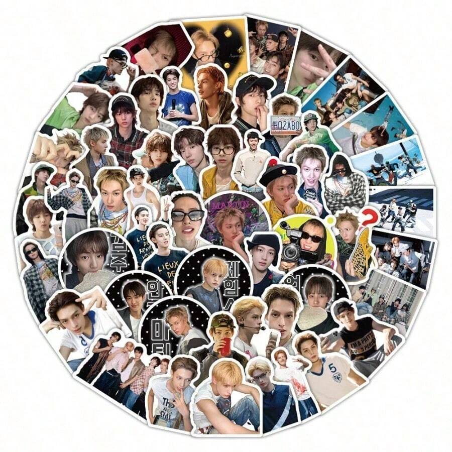 70pcs New Hot COR TIS Male Group MA/RT/IN Zhao Yufan JAMES Sponsor JUHOON Yan Chengxuan SEONGHYEON An Qianhao KEONHO Peripheral High-Value Celebrity Peripheral Stickers Decorative Phone Case Journal Notebook Christmas - Multicolor - View 1