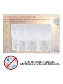 Extractor Saca Materna Manual Lactancia Recolect Leche Bolsa - Rosa Pálido - Ver 5