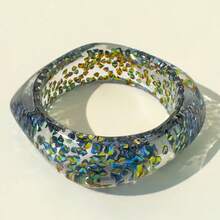 1PC Simple Semi-Transparent Iridescent Gentle Purple Bracelet For Women Fashion Laser Resin Exaggerated Hand Jewelry Party Banquet Holiday Gift - 31618-bra-bp - Xem 8