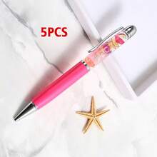 Bolígrafo de metal con diseño personalizado de texto/logotipo de océano aceitoso, bolígrafo de metal retráctil de giro grueso, adecuado para la oficina diaria, estudiantes, maestros, regalo pensativo para amigos, familiares y colegas - Multicolor - Ver 10