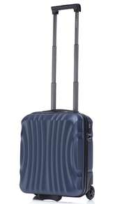 R.Leone Valigia da 1 Fino a Set 4 Trolley Rigido grande, medio, bagaglio a mano 55x40x23 cm Wizz, ITA Airways e bagaglio 45x36x20 cm in ABS 8005 - Blu - Visualizzare 26