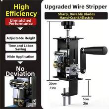 New Design High Precision Manual Wire Stripper - Ideal For DIY Projects, Comes With Electric Drill Attachment For Stripping Used Cables - Multicolor - View 2