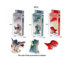 3D Animal Puzzle For Kindergarten Kids - Panda, Zebra, Rabbit, Dinosaur, Early Education Intelligence Toy, Perfect Halloween/Christmas/Birthday/ New Year/ Holiday Gift