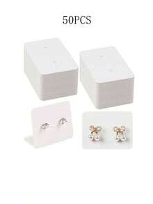 50/100/200 piezas Tarjetas de exhibición de aretes, Tarjetas de empaque de regalo - Multicolor - Ver 12