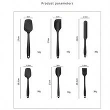 1 Set 6pcs Silicone Scraper Spatula Butter Knife Cake Cream Baking Tools Pastry Dessert Baking Kitchen Tool Set - Multicolor - View 3