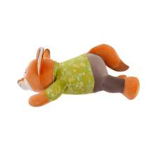 Miniso 疯狂动物城系列尼克躺卧姿势24号毛绒玩偶，柔软短毛绒材质，疯狂动物城狐狸造型，树叶图案服装装饰，适合家居摆设/靠垫/日常陪伴，可爱大号毛绒玩偶（1个） - 彩色 - 查看 6