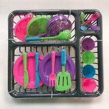 26件/20件/27件儿童厨房玩具套装，含餐盘，角色扮演烹饪厨师游戏玩具，男孩女孩礼物（部分颜色随机） - 彩色 - 查看 12