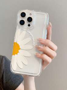 花朵图案半透明气垫防摔手机壳，TPU材质，可作为节日礼物赠送，兼容苹果iPhone XS/XS Max/XR/11/12/13/14/15/16 Pro/17 Air/Pro Max/14/15/16 Plus，男女通用，三星手机壳 - 彩色 - 查看 8