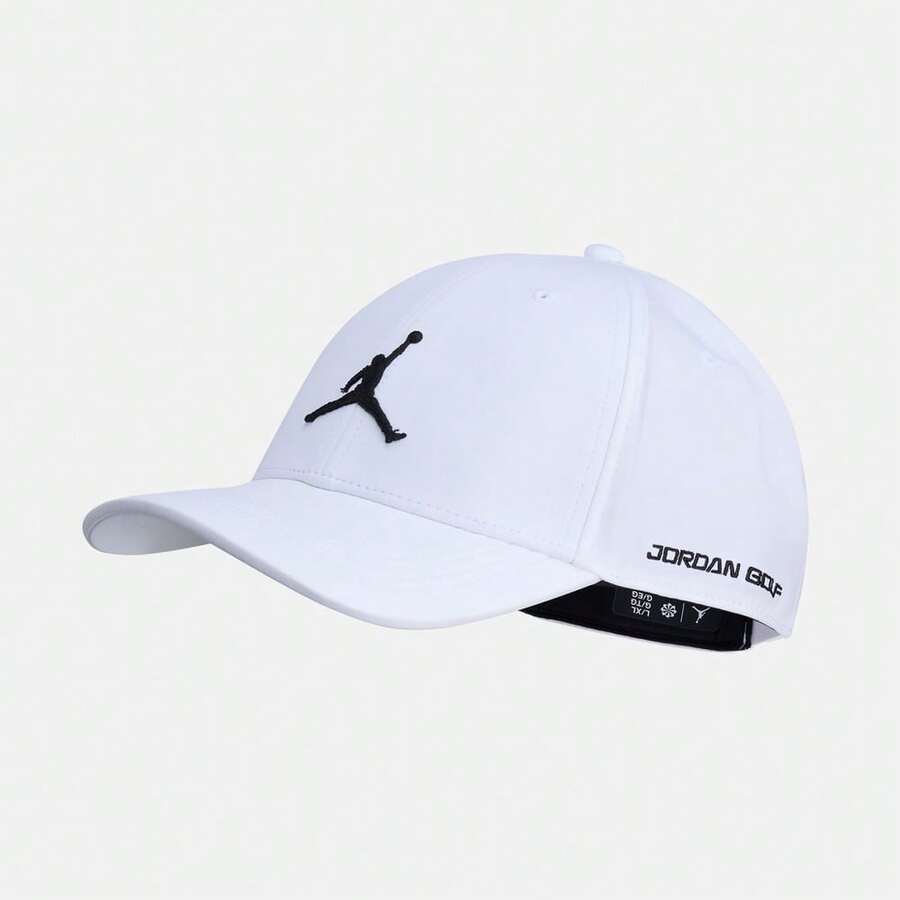 Jordan Unisex UJ DF CLUB CAP S AB GOLF Cap, Curved Brim - White - View 1