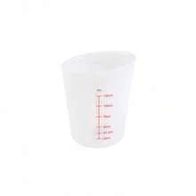 500ml/250ml Silicone Measuring Cup, Transparent Double Scale Paste Cup, Baking Tool, Kitchen Baking Supplies - White - View 6