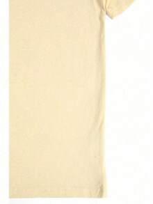 1pcs Star Flame Silhouette Men's 220g T Shirt Retro Streetwear 100% Cotton Y2K Swag Graphic Men Clothes Vintage Aesthetic Digital Printed T Shirt Gifts For Women/Men Summer Outfits For Women/Men Vacation Outfits Men - 杏色 - 查看 4