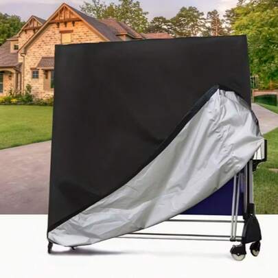 Outdoor Ping Pong Table Cover | Black Oxford Cloth, Indoor/Outdoor Use, Full Protection, Suitable For Folding Ping Pong Tables, Durable Oxford Cloth Anti-Scratch, Ideal For Sports Enthusiasts And Holiday Gifts, Waterproof And Durable Material, Essential For Outdoor Home Storage, Women's Day, Travel Essentials, Wedding Favors, Y2k, Bedroom, Car Accessories Women, Kitchen Decor, Beach, Summer, Vacation, Holiday, Travel Essential, Going Out Tops, Household Items
