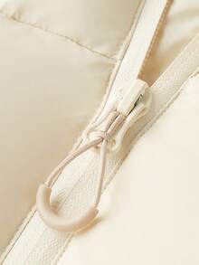 CAMEL CROWN Women's Graphene Down Jacket, Casual Hooded Down Coat, 90% Thick Warm Outerwear For Autumn/Winter - Grit Apricot - View 6