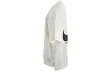 Nike Sportswear Classic Logo Short-Sleeve T-Shirt With Straight Shoulder Sleeve For Sporty And Casual Wear, Suitable For Running And Training - White - View 3
