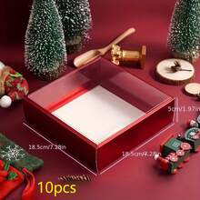 Hộp quà trang nhã 10/5, làm từ bìa cứng bền chắc, có nắp trong suốt, miệng rộng và các góc bo tròn. Thích hợp cho tiệc sinh nhật, quà tặng Ngày Valentine, tiệc cưới, trang trí đám cưới, bao bì sản phẩm cho doanh nghiệp nhỏ và quà tặng tiệc tùng. | Thiết kế hộp đơn giản | Chất liệu bìa cứng chắc chắn, một món quà lý tưởng. - Nhiều màu - Xem 20