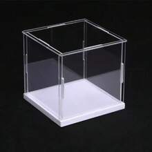亚克力展示盒，组装式透明亚克力盒，玻璃盒替代品，用于展示人偶、娃娃、家居收纳和娃娃整理 - 彩色 - 查看 3