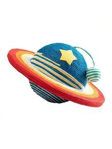 1pc Rainbow Woven Ball & Star Shaped Cat Scratching Board, Durable Non-Shedding Self-Grooming Scratch Toy Set - Cat Planet - View 10