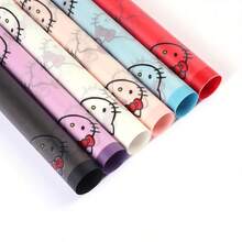 SANRIO 1张/10张/20张 Holly Kitty 魔边哑光纸,小猫花卉包装纸,猫头花卉防水包装材料,适用于情人节、生日、返校季、母亲节、派对、礼物、聚会、花束包装、礼品包装、家居装饰、派对装饰、婚礼、玫瑰、鲜花、墙面装饰、花束、房间装饰、春季装饰 - 彩色 - 查看 11