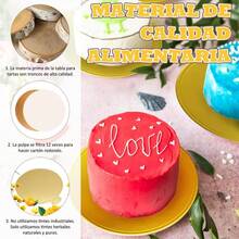 CYPN100 Pcs Mini Tablas Para Tartas 3.1" Cartón Redondo Anti Grasa Papel Grado Alimenticio. Base Mousse Cupcake Para Mostrar Pasteles Postres Fiestas Bodas Cumpleaños Y Ocasiones SimilaresFashion - 219820292 - Ver 6