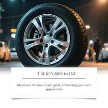 Crema de cuidado para la renovación de neumáticos de coche, limpieza de neumáticos, crema de cuidado de mantenimiento de coches antiadherente y descontaminante - 1 - Ver 3