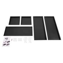 ZhdnBhnos " L X " W X " H Metal Rectangular Planter Box, Heavy Long Planters For Outdoor Plants, Black Outdoor Planters For Porch/Patio/Garden (Black,  *  * Inch) - 變體,1 - 查看 9