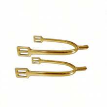1 Pair Horse Spur Saddle Equipment, Equestrian Gear, Bit, Reins, Saddle, Stirrups, Girth, Leather Horse Tack - Style C - View 9