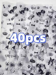 Giấy gói quà họa tiết vẽ tay hình chó dễ thương, 10/20/40 tờ, kích thước 20x14 inch - Hoàn hảo cho các dịp lễ hội mùa xuân/hè, đám cưới, Ngày Valentine, sinh nhật, bó hoa, quà tặng tiệc tùng, túi quà và bao bì quà tặng | Thiết kế vui nhộn | Chất liệu mịn, món quà dành cho người yêu chó - Nhiều màu - Xem 15