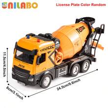 [Random Color] Alloy Engineering Vehicles Toy - Multifunctional Mobile Crane Truck | Logging Truck | Excavator | Crane Truck | Dump Truck | Mixer Truck | Heavy Trailer, Inertial Drive, Realistic Lights And Sounds, Engineering Toy Equipment, Simulation Game - Perfect Birthday Gift For Boys And Girls 3+ Years Old - Multicolor - View 15