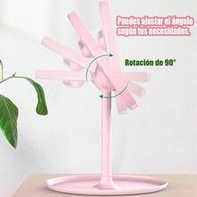 TendenciaEspejo De Maquillaje Con Luz Led Usb Recargable Marco RosaCalidad premium - 1 - Ver 6
