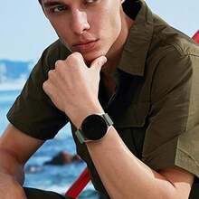 IEOVIEE Correa para Amazfit GTS y Bip - Pack de 3 Pulseras de Repuesto de Silicona Ajustable 20mm - Compatible con GTS 2 Mini/2/2e/3/4/4 Mini, Bip/Lite/U/U Pro/3/3 Pro - negro + morado ahumado + luz de estrella + 20 mm - Ver 8