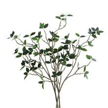 2Pcs/4Pcs Artificial Minimalist Green Leaf Stem (29.52inch) - Bendable Branch Design For Daily Home Decoration - Multicolor - View 12