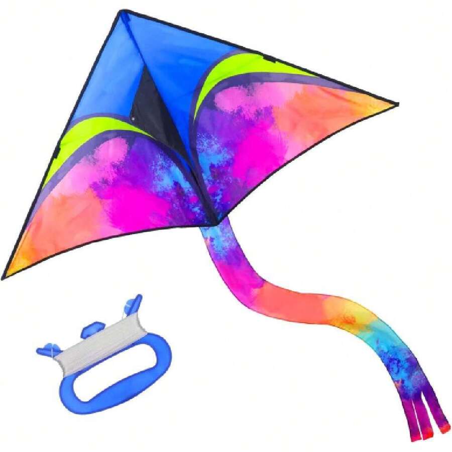 Gran Cometa para Niños y Adultos- Fácil de Volar con Viento Fuerte o una Suave Brisa Velas Niños,38968553 - Neblina azul - Ver 1