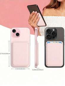 Wallet And Phone Card Holder With Magnetic Closure, Upgraded Version With 23 Magnets, Compatible With Phone 16 15 14 13 12 Pro/Pro Max/Plus/Mini Wallet Accessories Series, Magnetic Phone Card Case - Multicolor - View 7