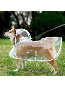 Transparent Dog Raincoat - Quick-Drying PVC Material, All-Round Waterproof Protection, Button Design Suitable For Small And Medium Dogs (Teddy, Bichon Frise, Poodle) - Wet Walking Transparent Rain Gear, Elegant Pet Accessory - Multicolor - View 8