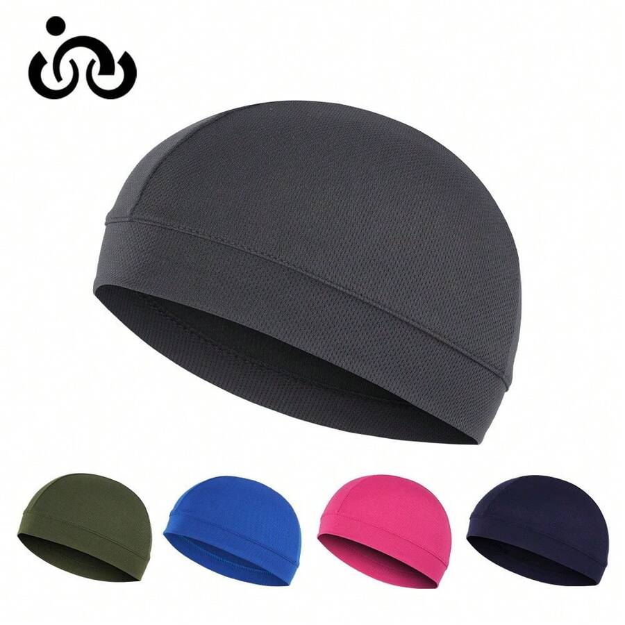 2pcs Unisex Cotton Skull Cap, Lightweight Breathable Sleeping Hat With Helmet Lining