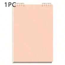 Silky Blush Ring Binder Notebook - 360° Lay-Flat Design, Refillable & Portable, Ultra-Slim For School, Office, Journaling And Travel Planning - Hồng - Xem 3
