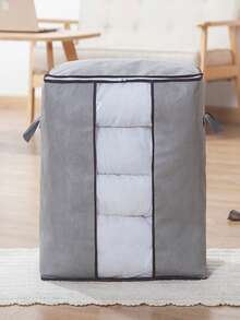 1个可折叠透明窗口收纳袋，无纺布材质，防潮整理袋，适用于收纳被子、衣物，搬家打包，居家宿舍适用。 - 彩色 - 查看 9